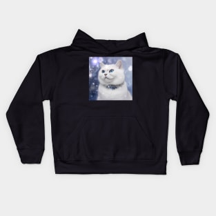 Frosty British Shorthair Cat Kids Hoodie